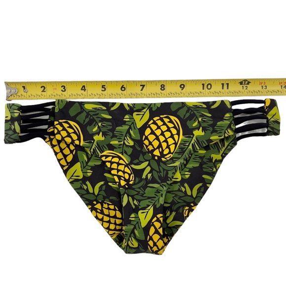 Citrine Swim Morocco Bikini Bottom - King of Fruit Pineapple Print - size M - Picture 10 of 11